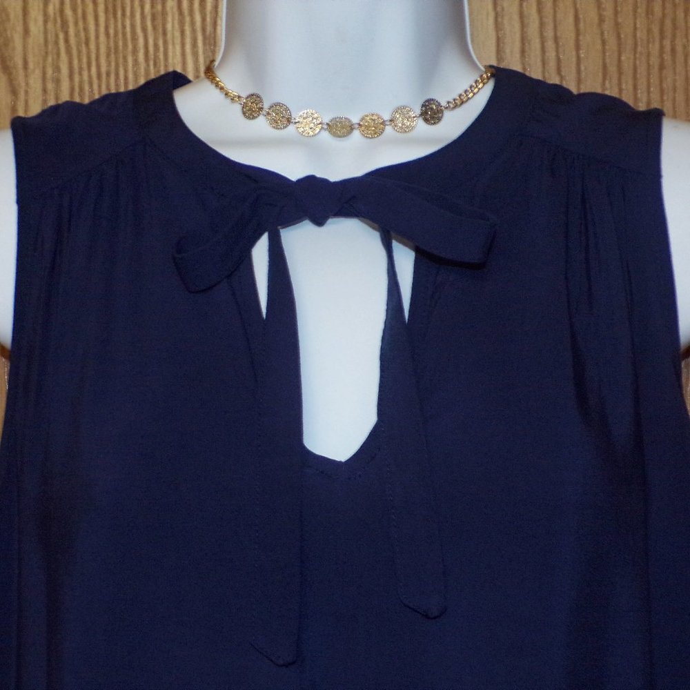 NWT Old Navy Tie Neck Shift Dress - Picture 4 of 6